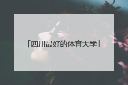 「四川最好的体育大学」四川体育专业的大学有哪些学校