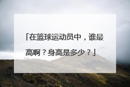 在篮球运动员中，谁最高啊？身高是多少？