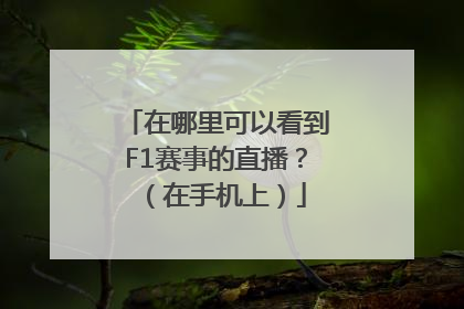 在哪里可以看到F1赛事的直播？（在手机上）