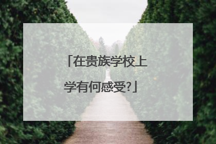 在贵族学校上学有何感受?