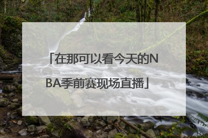 在那可以看今天的NBA季前赛现场直播