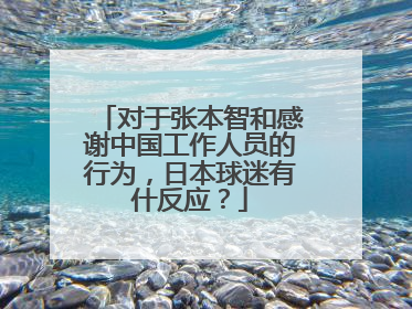 对于张本智和感谢中国工作人员的行为，日本球迷有什反应？