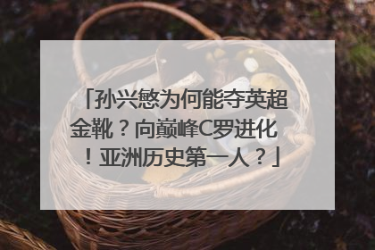 孙兴慜为何能夺英超金靴？向巅峰C罗进化！亚洲历史第一人？