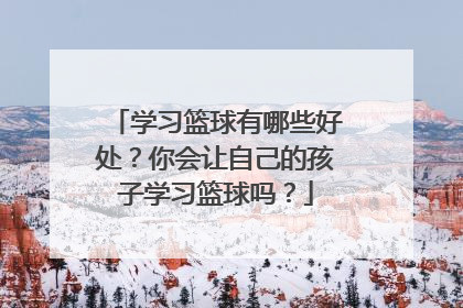 学习篮球有哪些好处？你会让自己的孩子学习篮球吗？