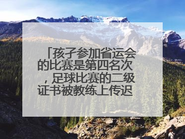 孩孑参加省运会的比赛是第四名次，足球比赛的二级证书被教练上传迟了的原音没有通过家长怎么办？