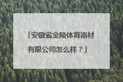 安徽省金陵体育器材有限公司怎么样？