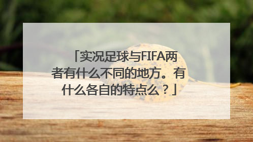 实况足球与FIFA两者有什么不同的地方。有什么各自的特点么？