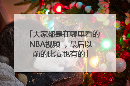 大家都是在哪里看的NBA视频 ，最后以前的比赛也有的