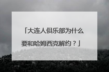 大连人俱乐部为什么要和哈姆西克解约？