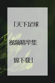 天下足球视频精华集锦下载