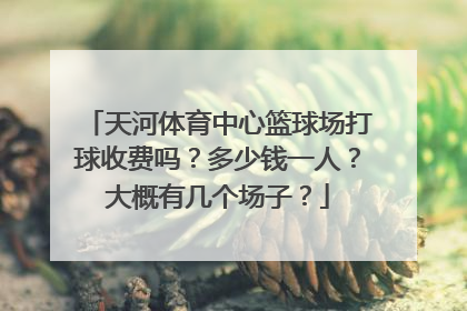 天河体育中心篮球场打球收费吗？多少钱一人？大概有几个场子？