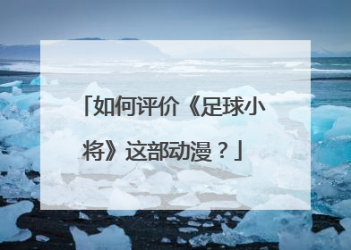 如何评价《足球小将》这部动漫？