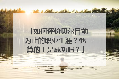 如何评价贝尔目前为止的职业生涯？他算的上是成功吗？