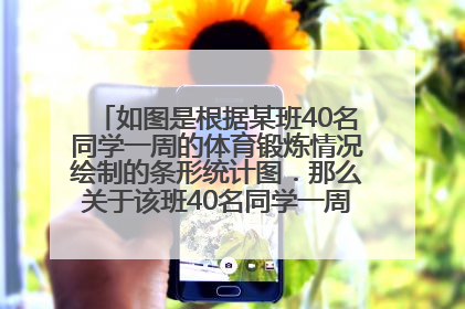 如图是根据某班40名同学一周的体育锻炼情况绘制的条形统计图．那么关于该班40名同学一周参加体育锻炼时间