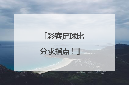 彩客足球比分求指点！