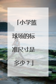 小学篮球场的标准尺寸是多少？