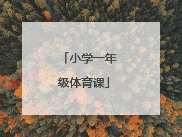 「小学一年级体育课」小学一年级体育课教案20篇