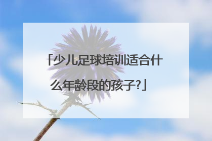 少儿足球培训适合什么年龄段的孩子?