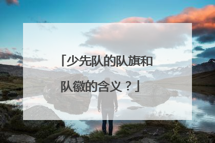 少先队的队旗和队徽的含义？