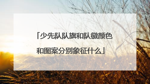 少先队队旗和队徽颜色和图案分别象征什么