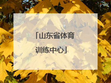 「山东省体育训练中心」山东省体育训练中心地址