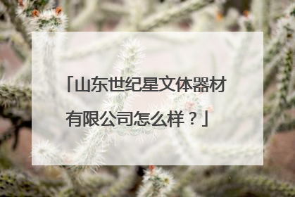 山东世纪星文体器材有限公司怎么样？