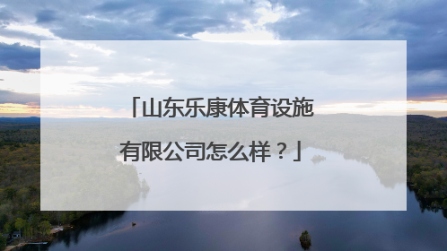 山东乐康体育设施有限公司怎么样？