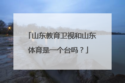 山东教育卫视和山东体育是一个台吗？