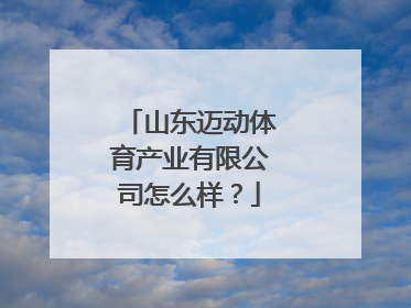 山东迈动体育产业有限公司怎么样？