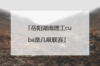 岳阳湖南理工cuba是几级联赛