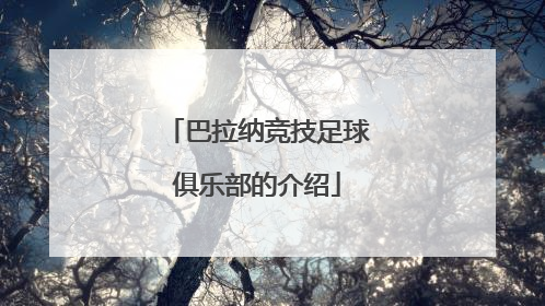 巴拉纳竞技足球俱乐部的介绍