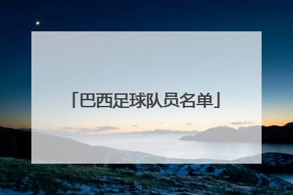 「巴西足球队员名单」巴西足球队员名单2021