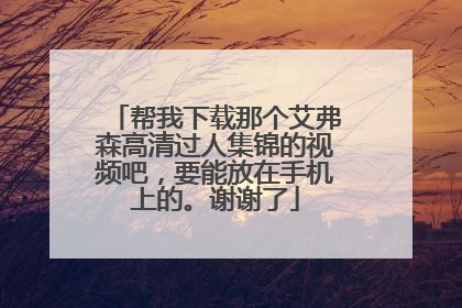 帮我下载那个艾弗森高清过人集锦的视频吧，要能放在手机上的。谢谢了