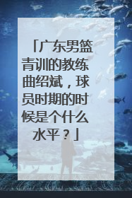 广东男篮青训的教练曲绍斌，球员时期的时候是个什么水平？