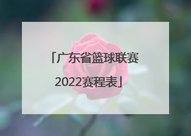 「广东省篮球联赛2022赛程表」2022杭州篮球联赛赛程表