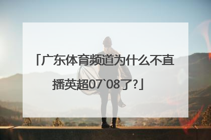 广东体育频道为什么不直播英超07`08了?