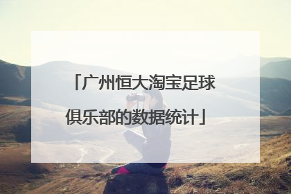 广州恒大淘宝足球俱乐部的数据统计