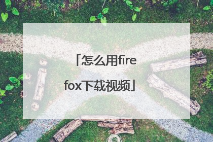 怎么用firefox下载视频