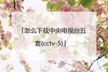 怎么下载中央电视台五套(cctv-5)