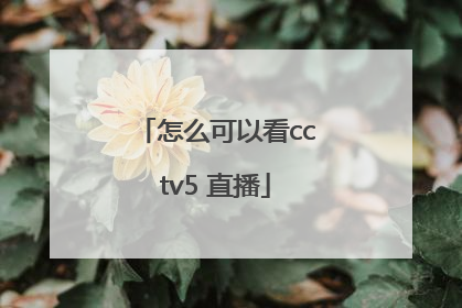 怎么可以看cctv5 直播