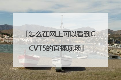 怎么在网上可以看到CCVT5的直播现场