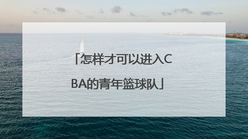 怎样才可以进入CBA的青年篮球队