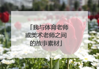 我与体育老师或美术老师之间的故事素材