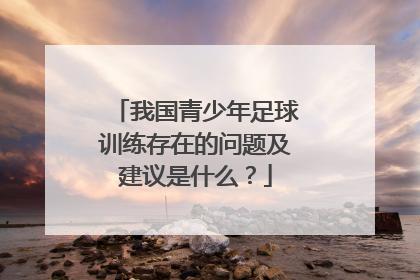 我国青少年足球训练存在的问题及建议是什么？