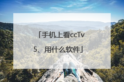 手机上看ccTv5、用什么软件