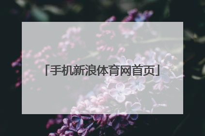 「手机新浪体育网首页」手机新浪体育网频道