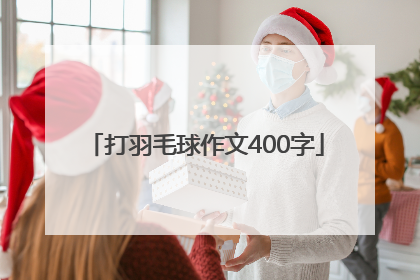 打羽毛球作文400字