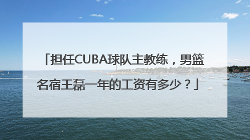 担任CUBA球队主教练，男篮名宿王磊一年的工资有多少？