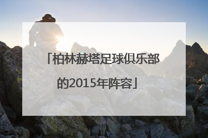 柏林赫塔足球俱乐部的2015年阵容