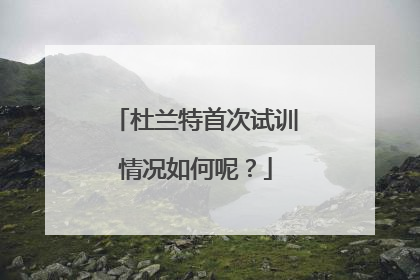 杜兰特首次试训情况如何呢？